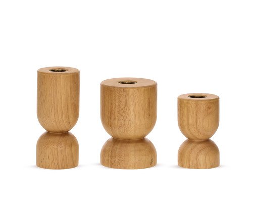 Jogo de Porta-Velas Moas