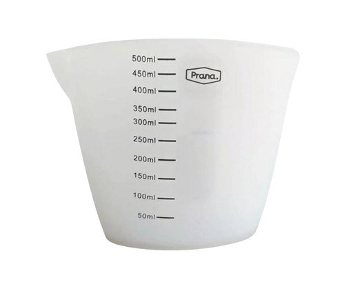 Copo Medidor Flexível em Silicone Egor - Branco Copo Medidor Flexível em Silicone Egor - Branco