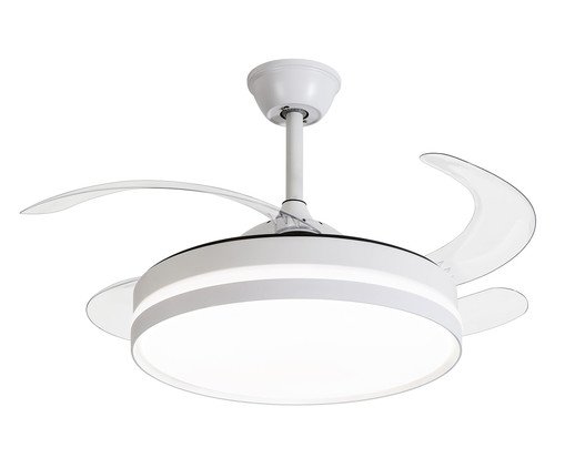Pendente com Ventilador Retrátil Isis Branco
