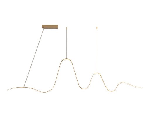 Pendente Dune Dourado Bivolt