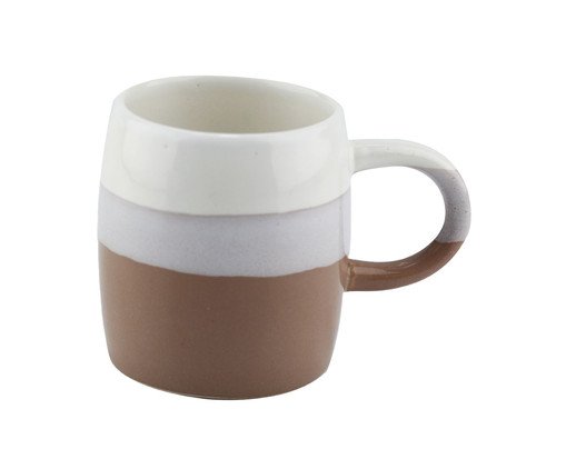 Caneca em Cerâmica Due Colori Bege