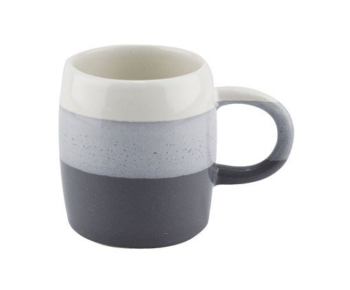 Caneca em Cerâmica Due Colori Cinza Caneca em Cerâmica Due Colori Cinza