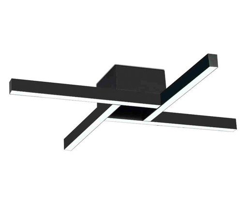 Plafon de Led 22W Maze Preto Bivolt