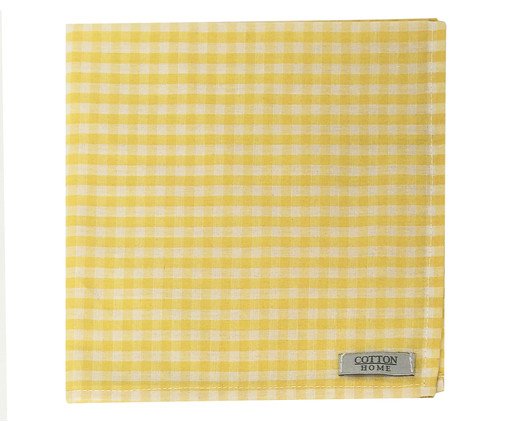 Guardanapo Xadrez Vichy Amarelo
