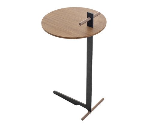 Mesa Lateral Bruto Castanho