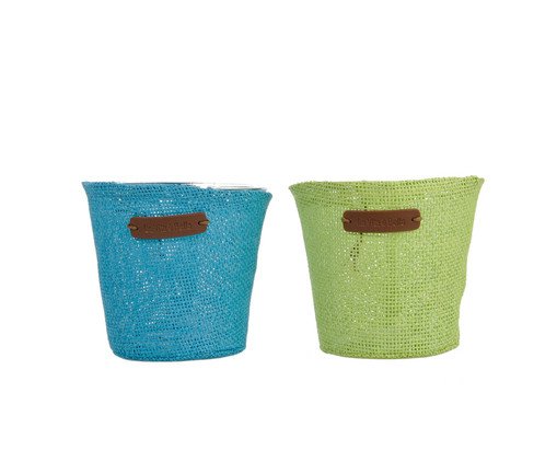 Cachepot La Vita Azul E Verde