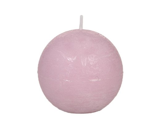 Vela Redonda 24h De Duração Rosa Claro