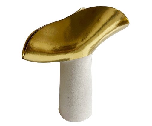 Vaso Chapeu Dourado