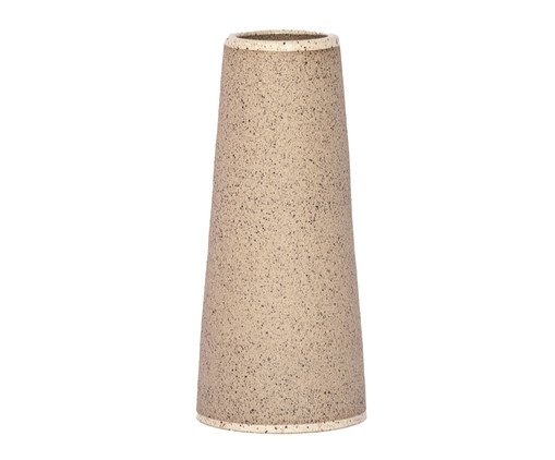 Vaso Forma Areia e Preto