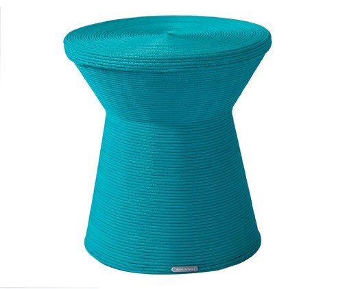 Puff Mariana Azul Escuro Mesclado