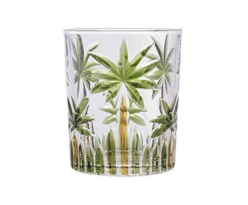 Copo Baixo Palm Tree Handpaint Copo Baixo Palm Tree Handpaint
