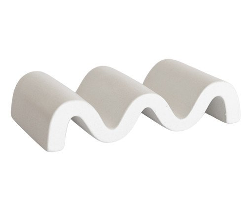 Suporte Saboneteira Onda Branco Cotton