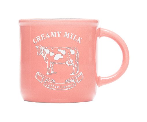 Caneca Creamy Milk Rosa Caneca Creamy Milk Rosa