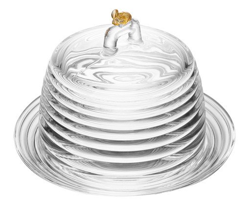 Queijeira em Cristal Little Bee