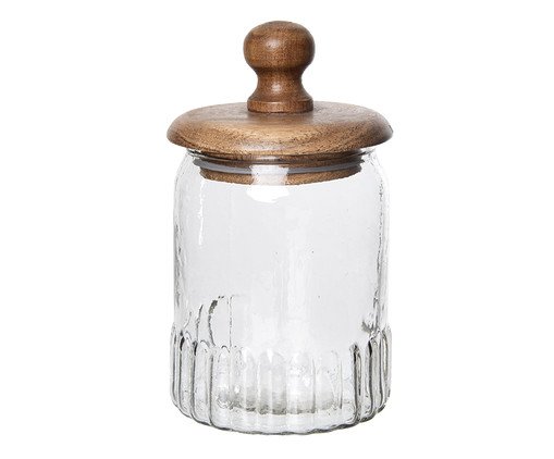 Pote de Vidro Pequeno Colonial