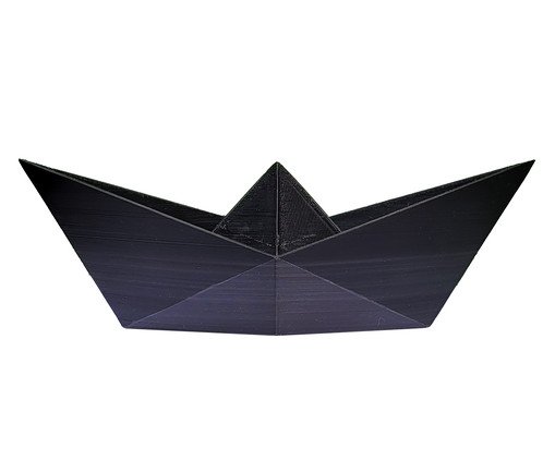 Adorno Barco Origami Preto