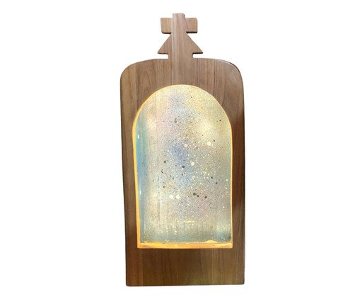 Oratório de Madeira com Iluminação