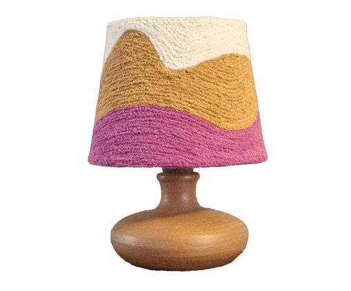 Abajur Boucle Copacabana Fucsia