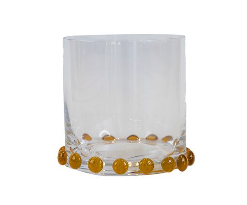 Copo para Whisky Faixa de Gemas Âmbar
