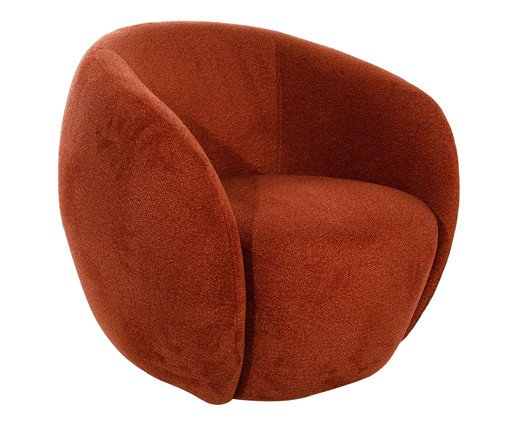 Poltrona Milo Boucle Terracota Poltrona Milo Boucle Terracota