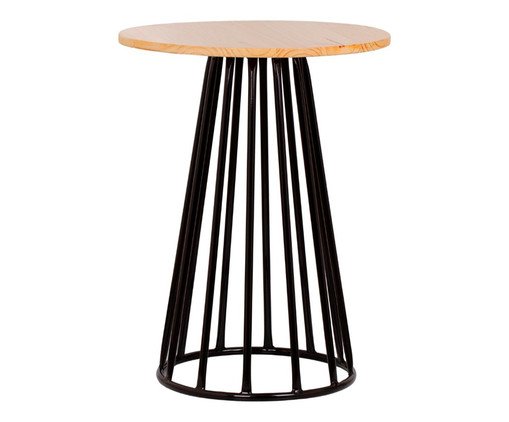 Mesa Lateral Redonda Spin - Natural