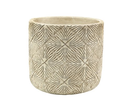 Cachepot Lily Cinza Grande