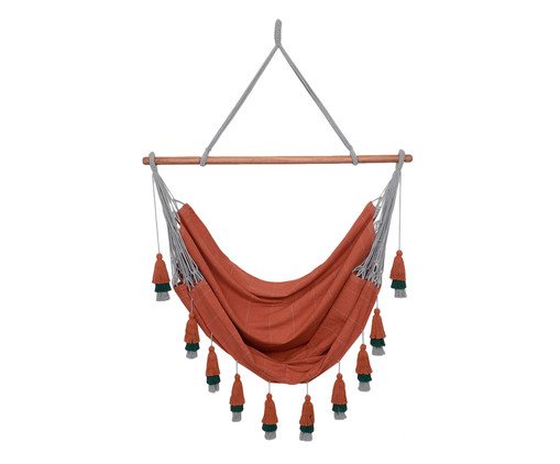 Cadeira de Balanço com Tassel Tri Mandacaru - Telha