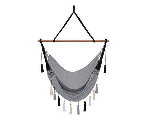 Cadeira de Balanço com Tassel Mar - Cinza Cadeira de Balanço com Tassel Mar - Cinza