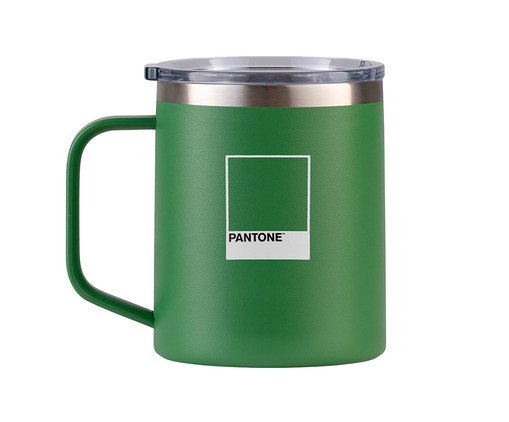 Caneca Térmica em Inox Oliva Chip - Verde
