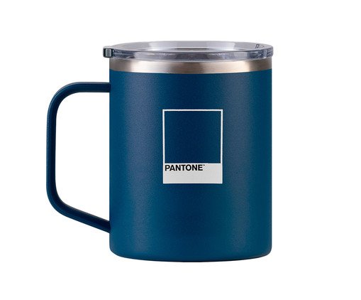 Caneca Térmica em Inox Chip - Azul