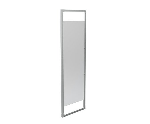 Espelh de Chão com Suporte Branco