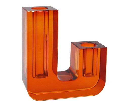 Vaso em Cristal Bitlis - Laranja