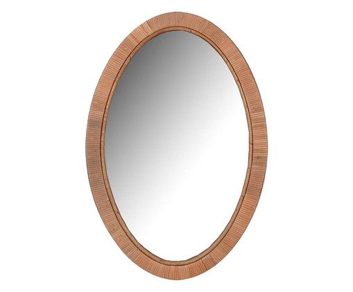 Espelho de Parede Redondo Pietra - Marrom