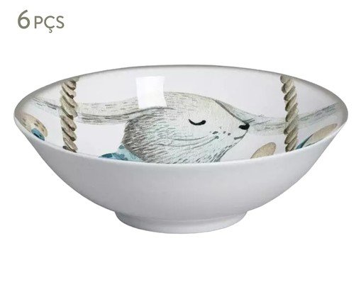 Jogo de Bowls em Cerâmica Charlotte - Colorido