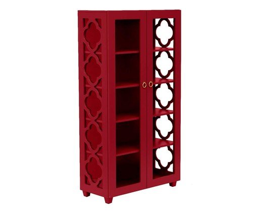 Cristaleira Portal Firebrick - Vermelho