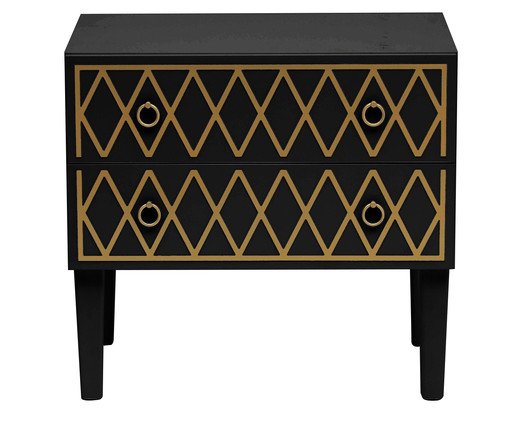 Mesa de Cabeceira Losangos - Preto Mesa de Cabeceira Losangos - Preto