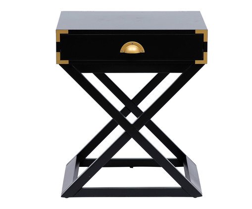 Mesa de Cabeceira Cross - Preto