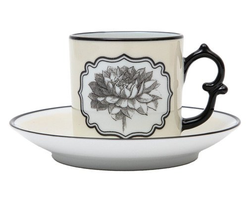 Xícara para Café em Porcelana Herbariae - 01 Pessoa