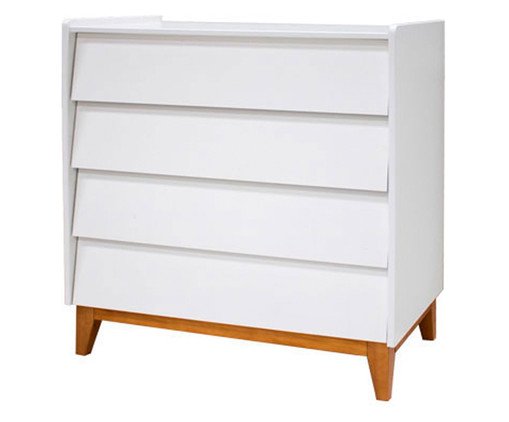 Comoda Gaveteiro Nordic Branco