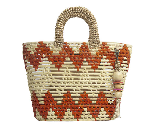 Bolsa em Crochê Bora Tote - Laranja