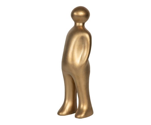 Adorno em Cerâmica Alisson - Dourado