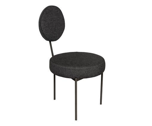 Cadeira Malmo - Chumbo e Preto