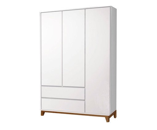 Roupeiro Nordic Branco - 03 Portas
