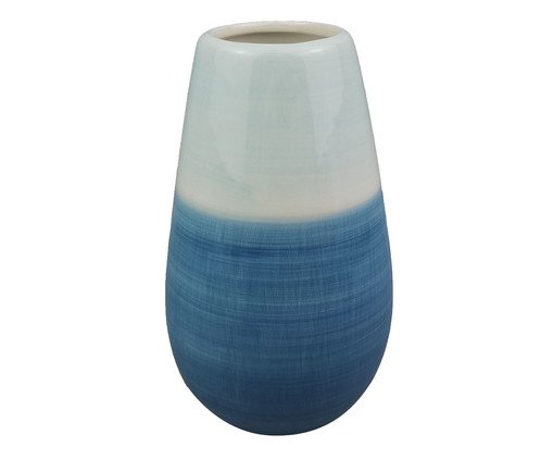 Vaso Belly Azul e Branco