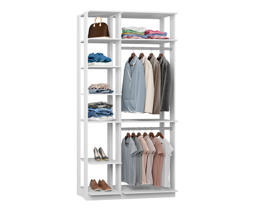 Guarda-Roupa Closet Duplo Blois - Branco