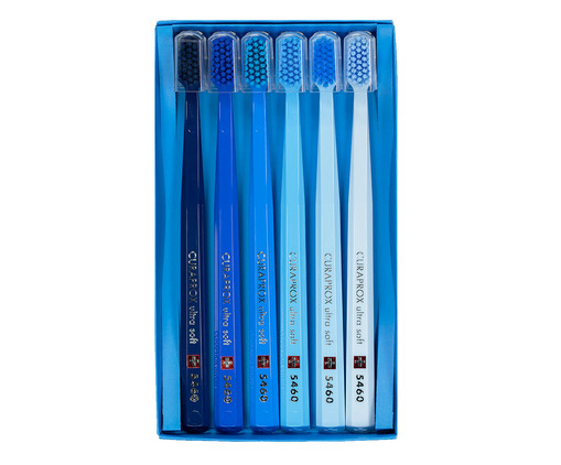 Kit de Escova de Dente Blue Edition Curaprox Ultrasoft - Azul
