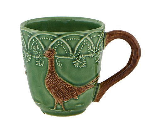 Caneca em Porcelana Faisão