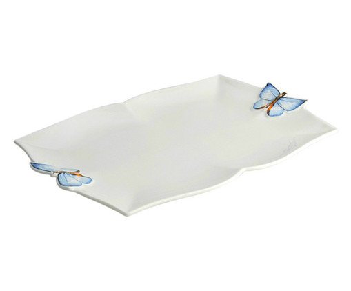 Travessa em Porcelana Borboleta
