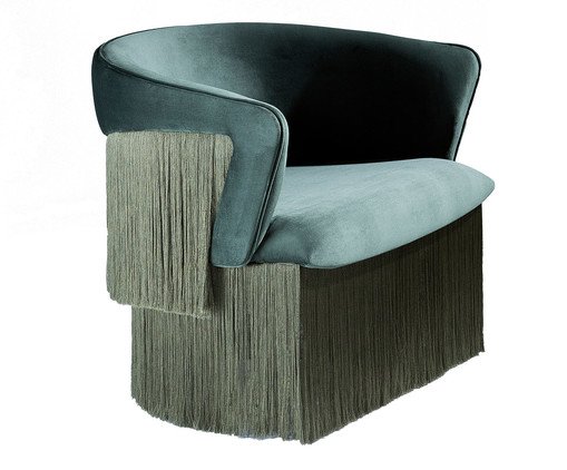 Poltrona com Franjas Wind - Verde