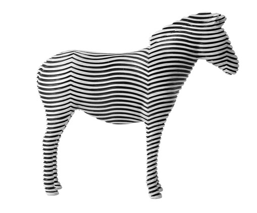 Adorno Zebra - Preto